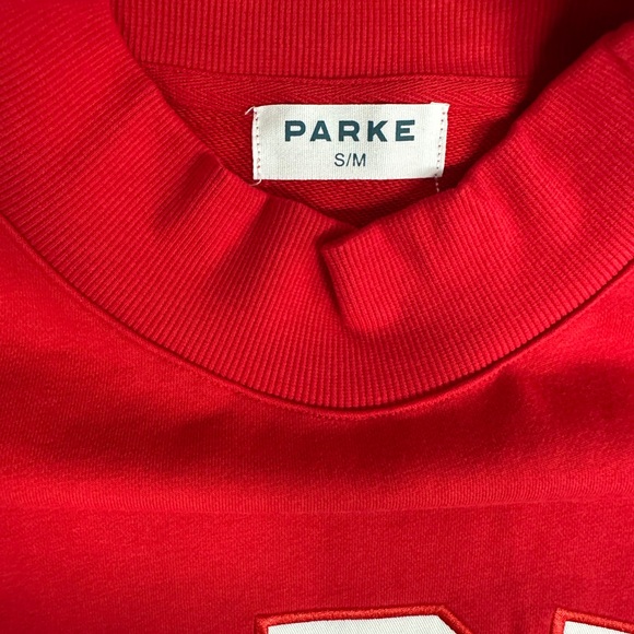 Parke Women's Bold Red Sweatshirt - Picture 4 of 6